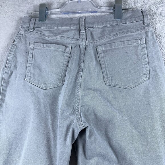 Gloria Vanderbilt Amanda Straight Leg Jeans High Rise Womens Grey 12 Average - Picture 2 of 12